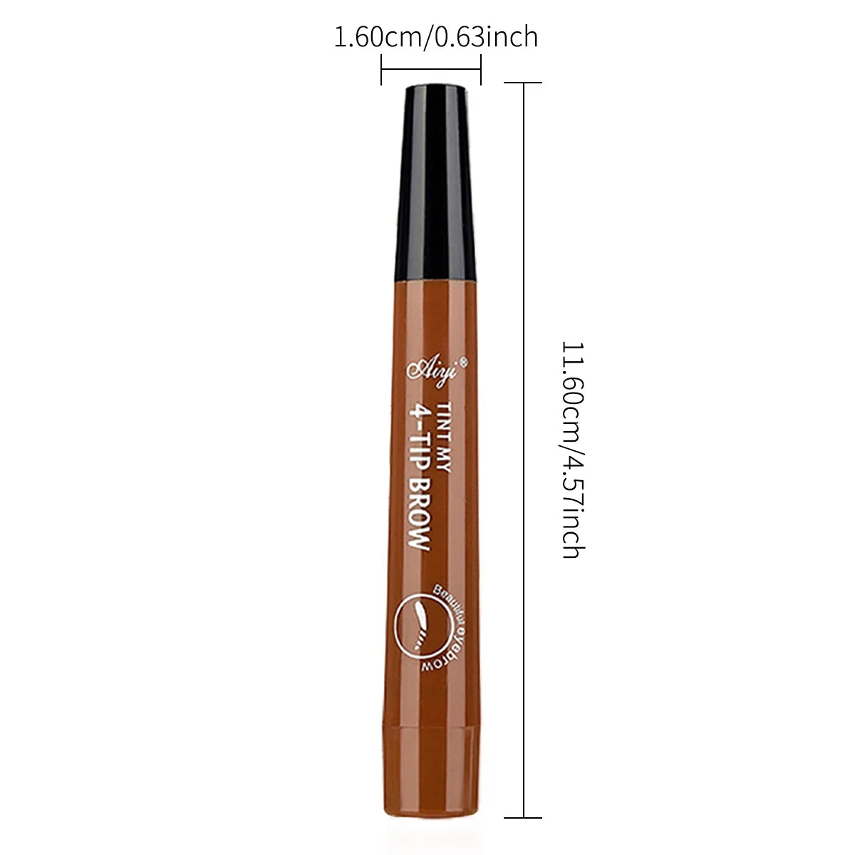 US UK AUS CAN 4-Tip Microblading Eyebrow Pencil β Waterproof, Smudge-Proof, Natural Hair-Like Strokes for Fuller Brows