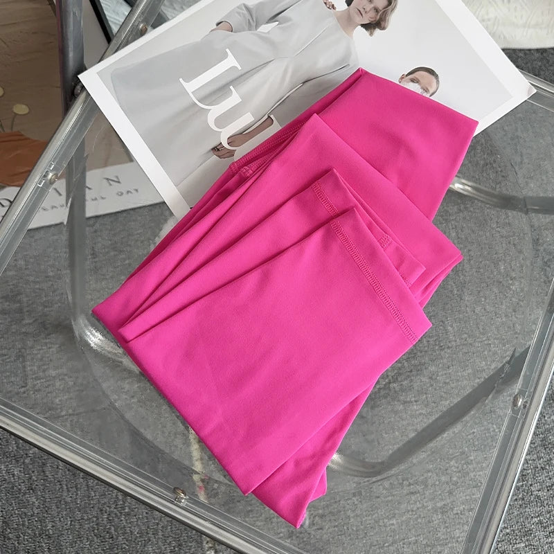 US AUS 7.5 Summer Hot Sale Yoga Leggings High Waist Breathable Quick Drying Yoga Pants Fitness Running Cycling Workout Gym Clothing
