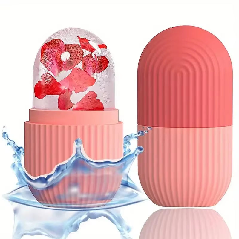US Silicone Ice Cube Trays Beauty Lifting Ice Ball Face Massager Contouring Eye Roller Facial Treatment Reduce Acne Skin Care Tool