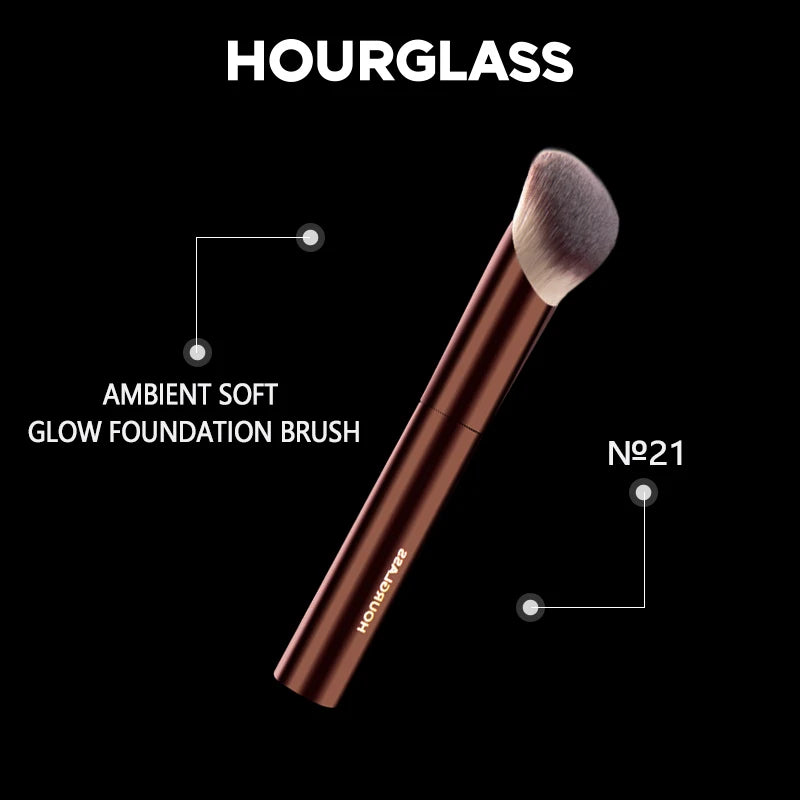 US UK AUS CAN Makeup Brush- No.21 Ambient Soft Glow Foundation Brush Soft Fiber Hair Fashion Design Single Face Brush