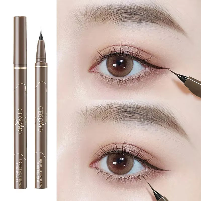 US UK CAN Ultra Thin Black Brown Lower Eyelash  Pen Waterproof Lasting Smooth Lying Silkworm Eyes Liner Pencils Eye Makeup Tools