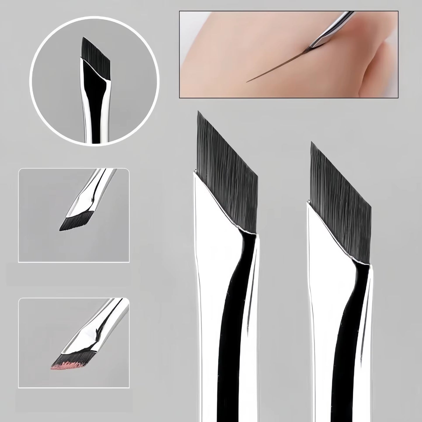 US UK AUS CAN Upgrade Blade Eyeliner Brush Ultra Thin Fine Angle Flat Eyebrow Brush Liner Brow Place Makeup Brush Precise Detail Brush