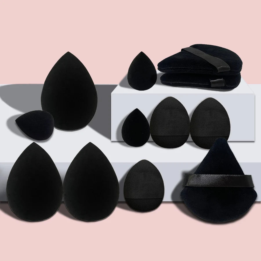 US UK AUS 12Pcs Makeup Tool Set Size Size Giant Soft Makeup Egg Makeup Powder Suitable for Base Makeup Corner Makeup Setting Novice Makeup