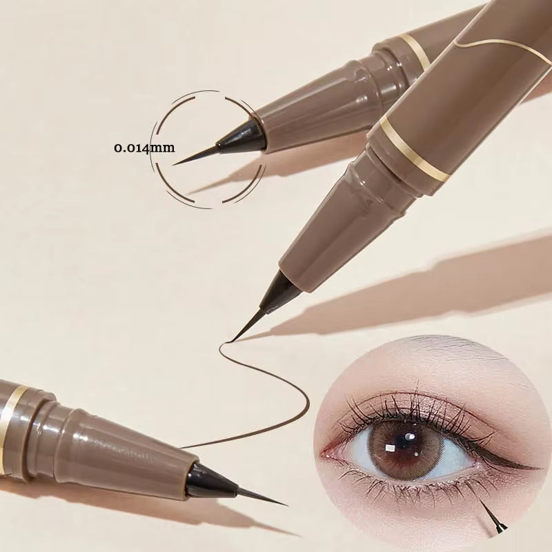US UK CAN Ultra Thin Black Brown Lower Eyelash  Pen Waterproof Lasting Smooth Lying Silkworm Eyes Liner Pencils Eye Makeup Tools