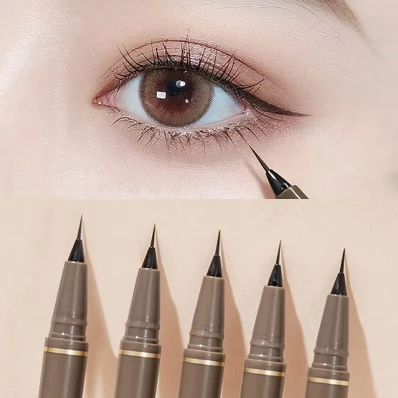US UK CAN Ultra Thin Black Brown Lower Eyelash  Pen Waterproof Lasting Smooth Lying Silkworm Eyes Liner Pencils Eye Makeup Tools