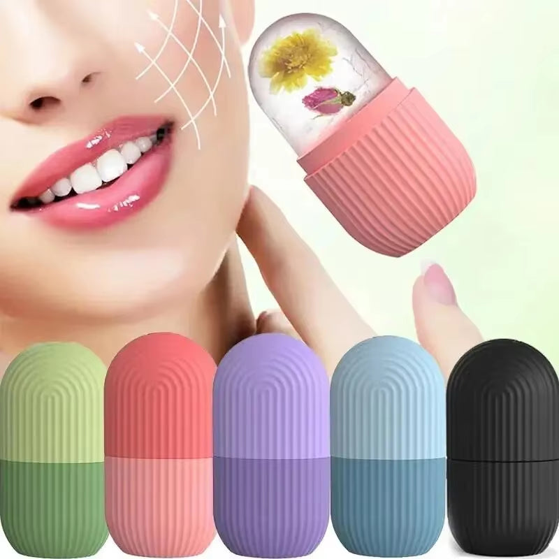 US Silicone Ice Cube Trays Beauty Lifting Ice Ball Face Massager Contouring Eye Roller Facial Treatment Reduce Acne Skin Care Tool